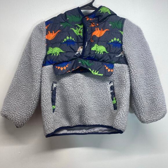 Boys 1 Madison dinosaur fleece jacket - Picture 1 of 3